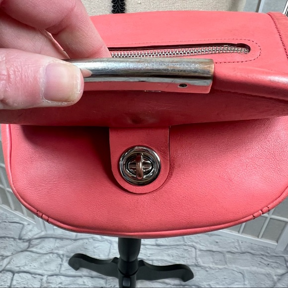 *MARC BY MARC JACOBS Luna Leather Saddle Crossbody Rose Bush Bag Purse - Picture 8 of 15